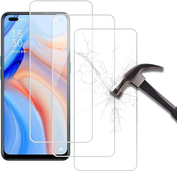 Oppo Reno 4 Screenprotector Gehard 9H – Anti-Kras – 3-Pack-Ilumina Benelux
