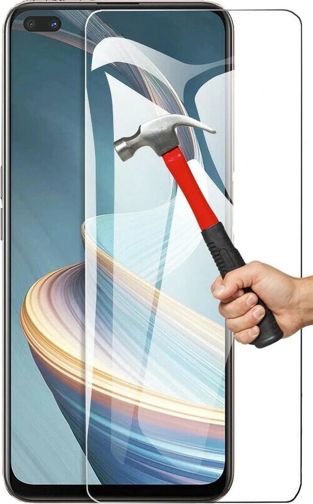 Oppo Reno 4Z 5G Screenprotector Gehard 9H – Anti-kras – 2-Pack-Ilumina Benelux