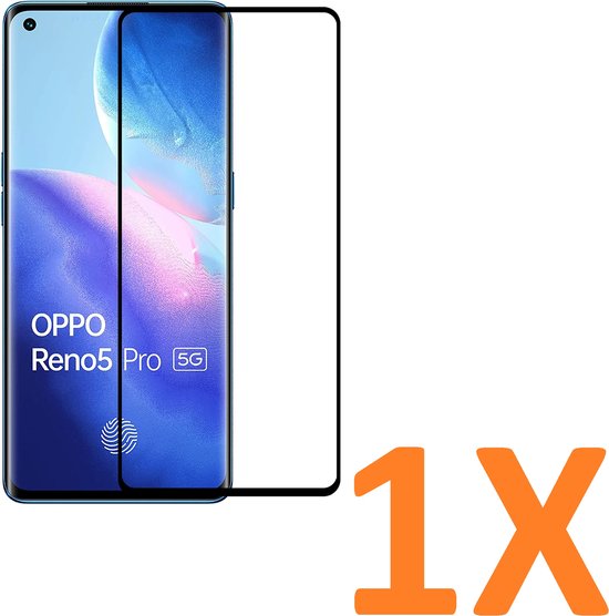 Oppo Reno 5 Pro Screenprotector Full Cover Screenprotector Gehard 9H – 1-Pack-Ilumina Benelux