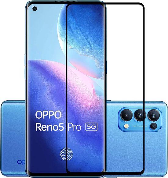 Oppo Reno 5 Pro Screenprotector Full Cover Screenprotector Gehard 9H – 3-Pack-Ilumina Benelux
