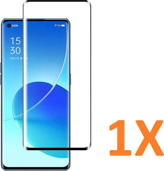 Oppo Reno 6 Pro Screenprotector Full Cover Screenprotector Gehard 9H – 1-Pack-Ilumina Benelux