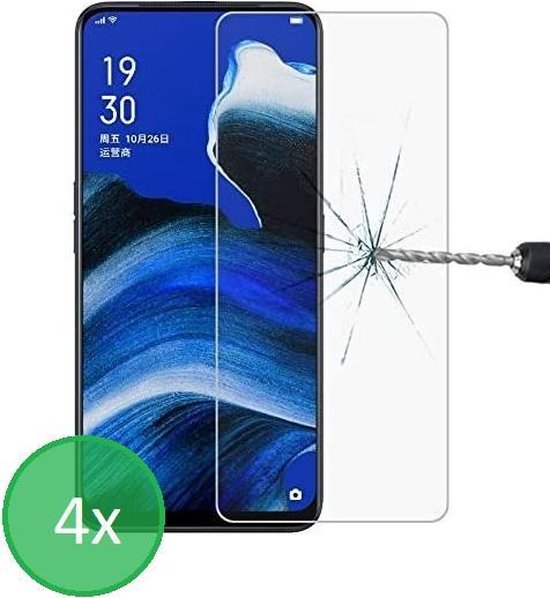 Oppo Reno2 Z – 9H Gehard Glas – Anti-Kras – 4-Pack Tempered Glas-Ilumina Benelux