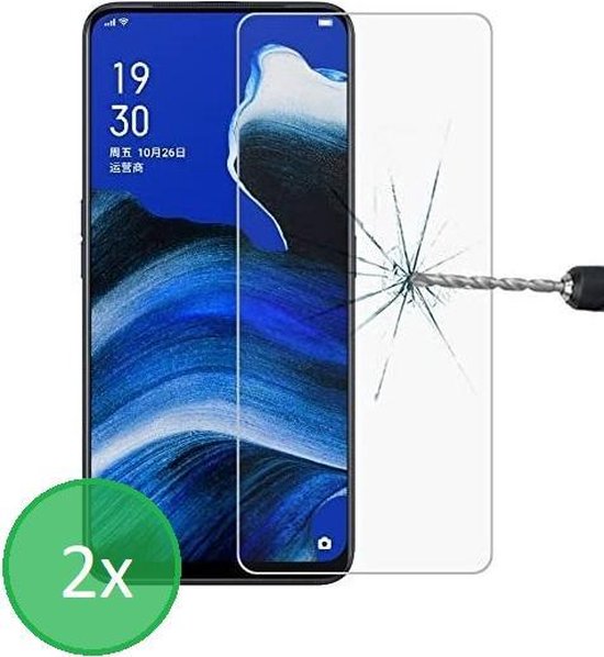 Oppo Reno2 Z – 9H Gehard Glas – Anti-kras – 2-Pack Tempered Glas-Ilumina Benelux