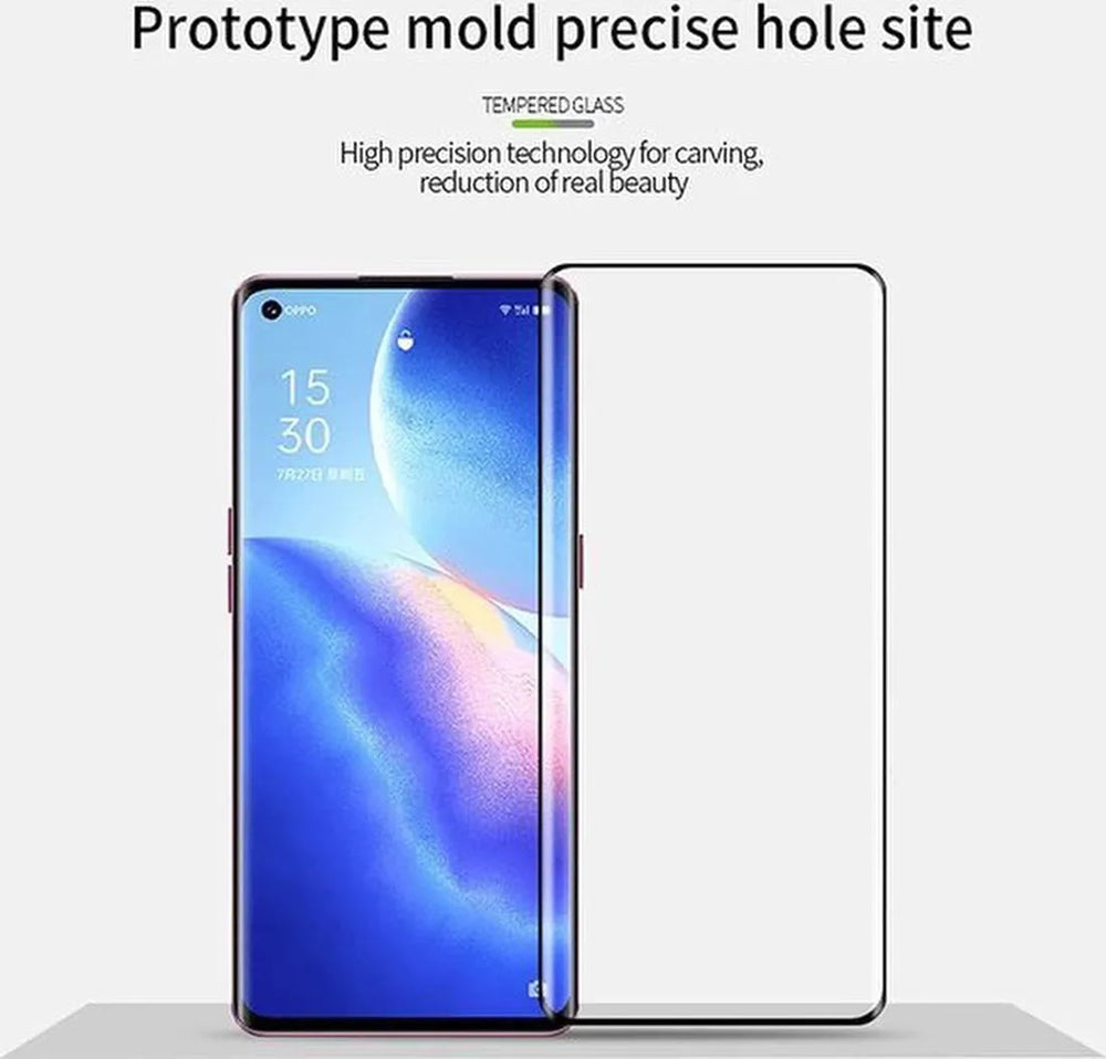 Oppo Reno5 Pro 5G Screenprotector Full Cover Screenprotector Gehard 9H – 4-Pack-Ilumina Benelux
