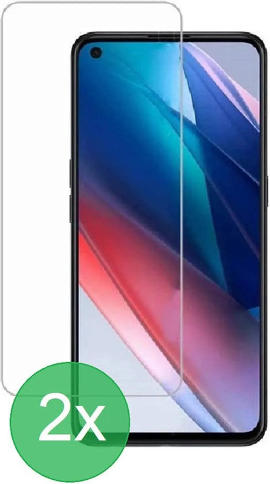 Oppo Reno5 Z / Reno5 5G Screenprotector Gehard 9H – Anti-kras – 2-Pack-Ilumina Benelux