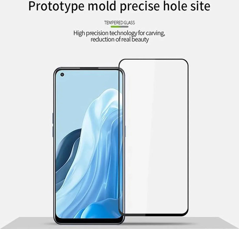Oppo Reno8 Lite / Find X5 Lite Screenprotector Full Cover Gehard Glas 9H – Anti-kras – 2-Pack-Ilumina Benelux
