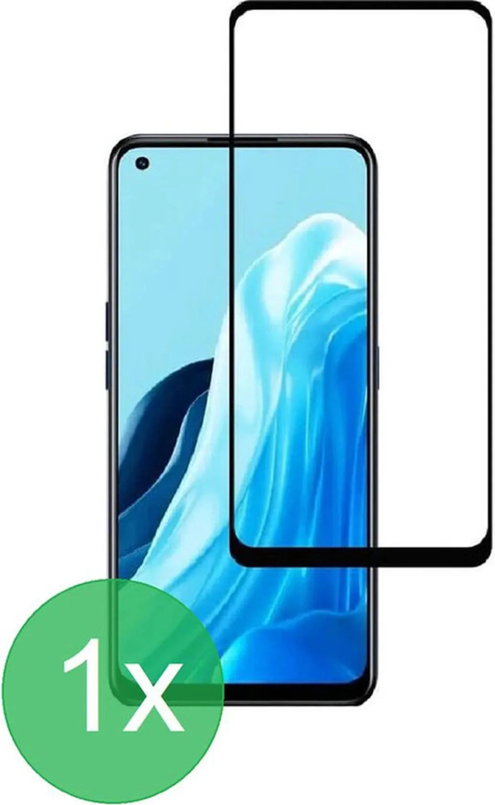 Oppo Reno8 Lite / Find X5 Lite Screenprotector Full Cover Screenprotector Gehard 9H – 1-Pack-Ilumina Benelux