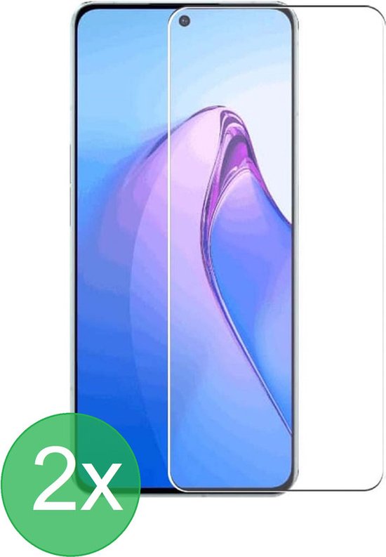 Oppo Reno8 Pro Screenprotector Gehard 9H – Anti-kras – 2-Pack-Ilumina Benelux