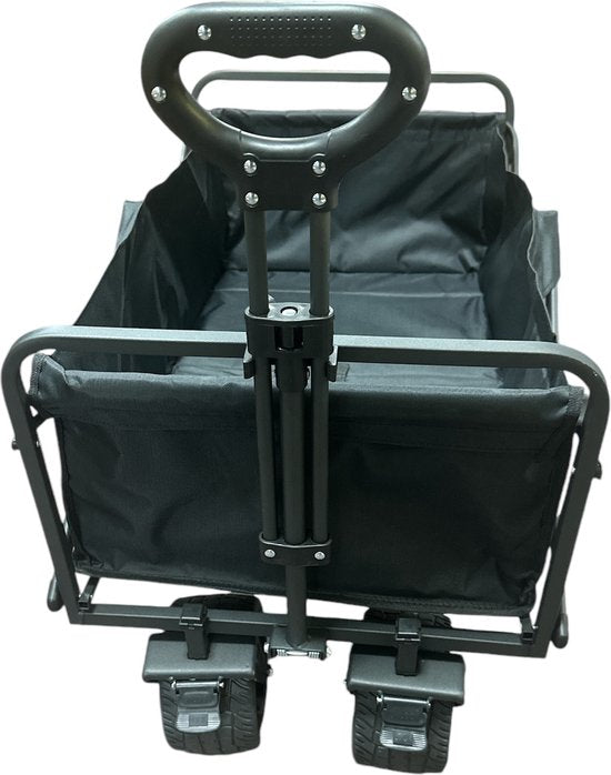 Opvouwbare bolderkar – All Terrain outdoor trolley – 360° voorwielrotatie – Draagbaar – Zwart-Ilumina Benelux