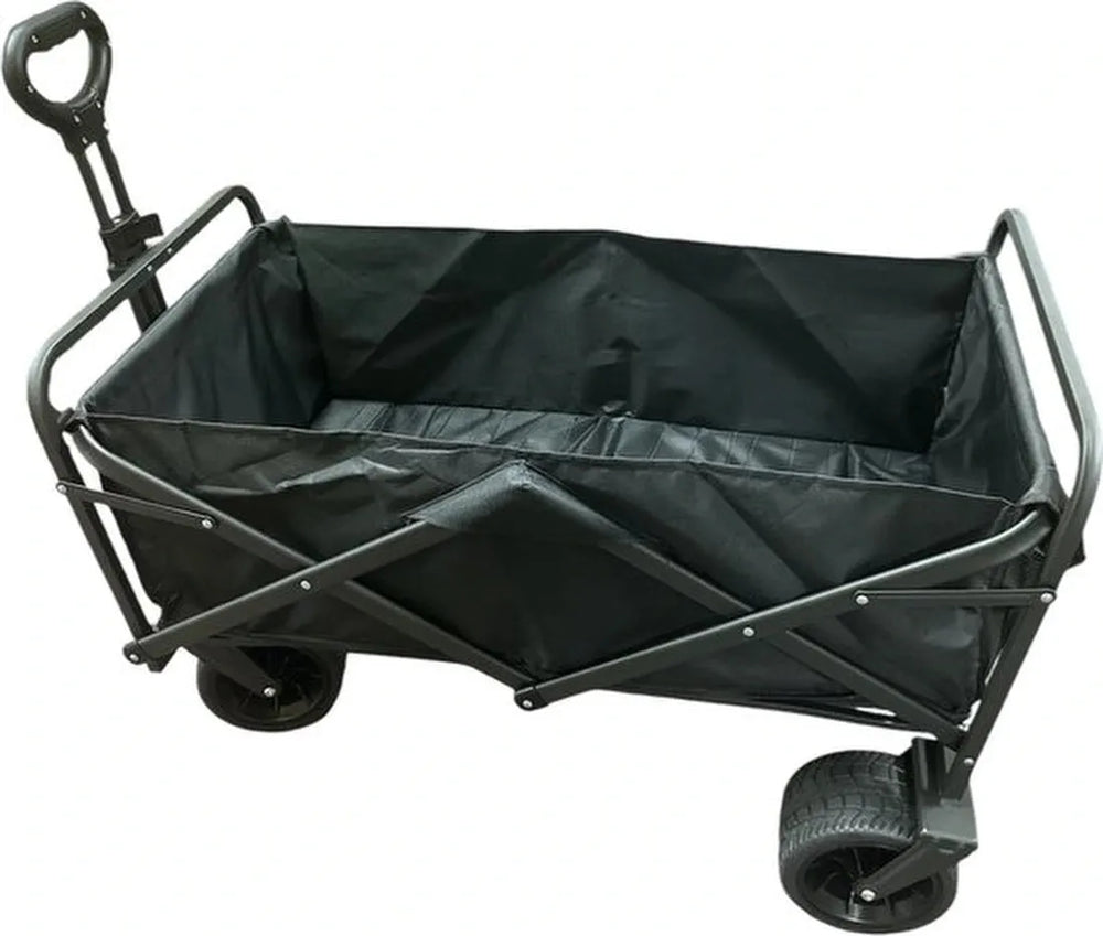 Opvouwbare bolderkar – All Terrain outdoor trolley – 360° voorwielrotatie – Draagbaar – Zwart-Ilumina Benelux