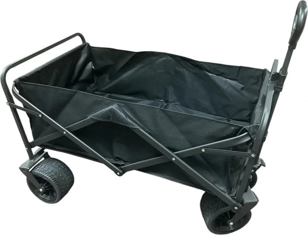 Opvouwbare bolderkar – All Terrain outdoor trolley – 360° voorwielrotatie – Draagbaar – Zwart-Ilumina Benelux