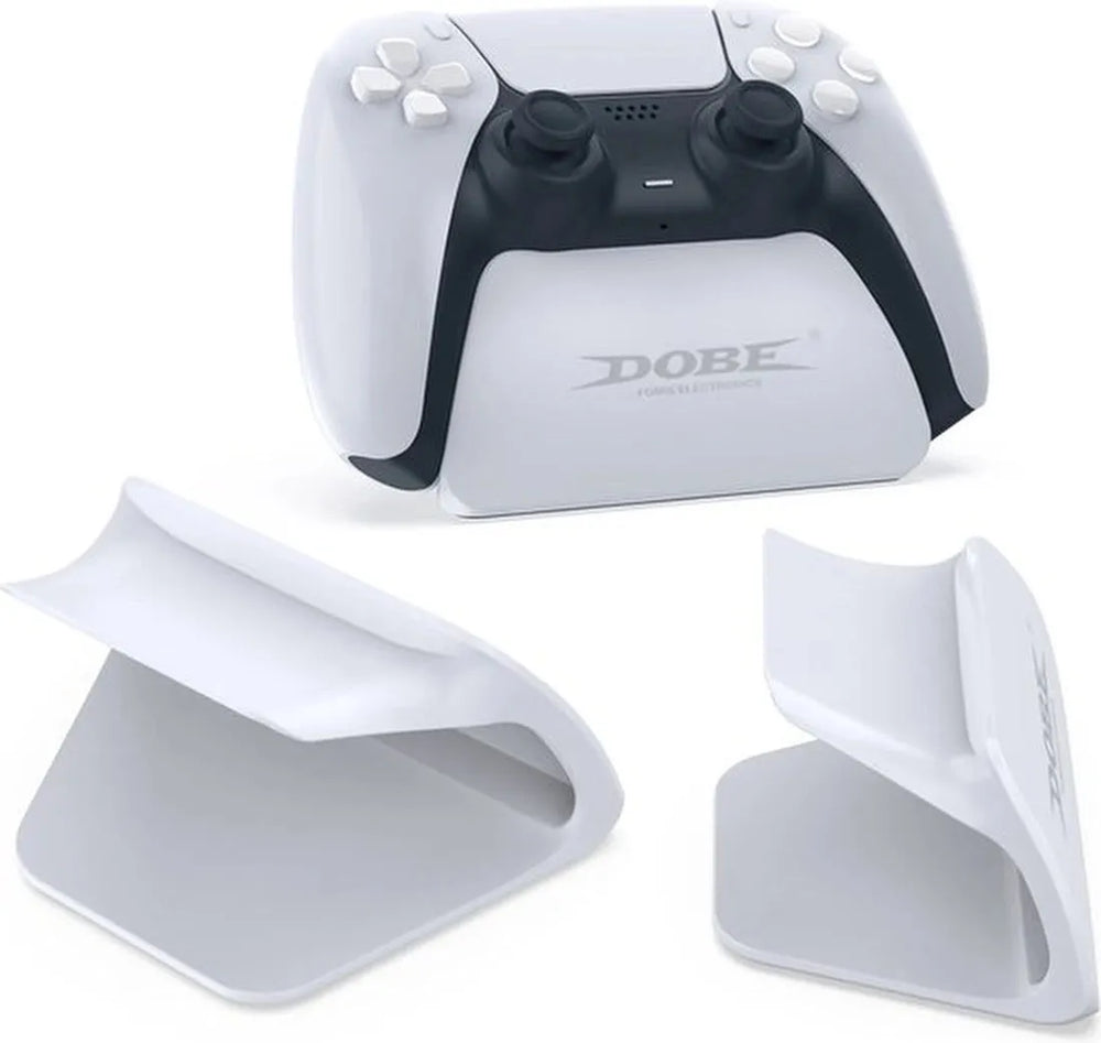 Controllerhouder – Geschikt voor PlayStation 5 Controller – Tafelstand Displayhouder – DOBE TP5-0537 – Wit-Ilumina Benelux