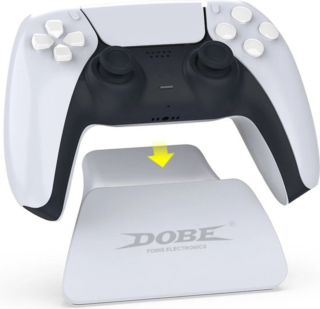DOBE TP5-0537 Geschikt voor: Playstation 5 Controller houder Game Controller Handvat Plank Stand Gamepad Tafel blad Display Houder voor PS5 - Wit