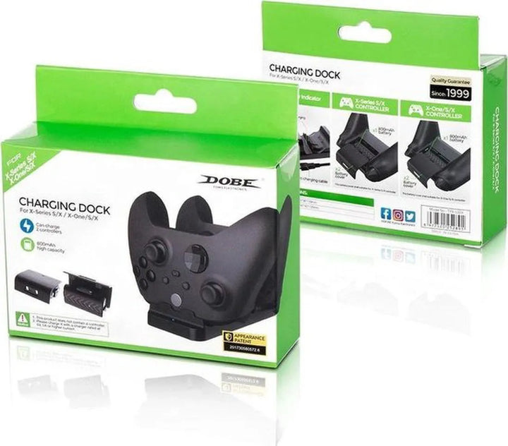 Oplaadstation – Geschikt voor Xbox One/Series X/S controllers – 2 Controllers – Incl. 2 Batterijen-Oplaadstation controllers-Ilumina Benelux