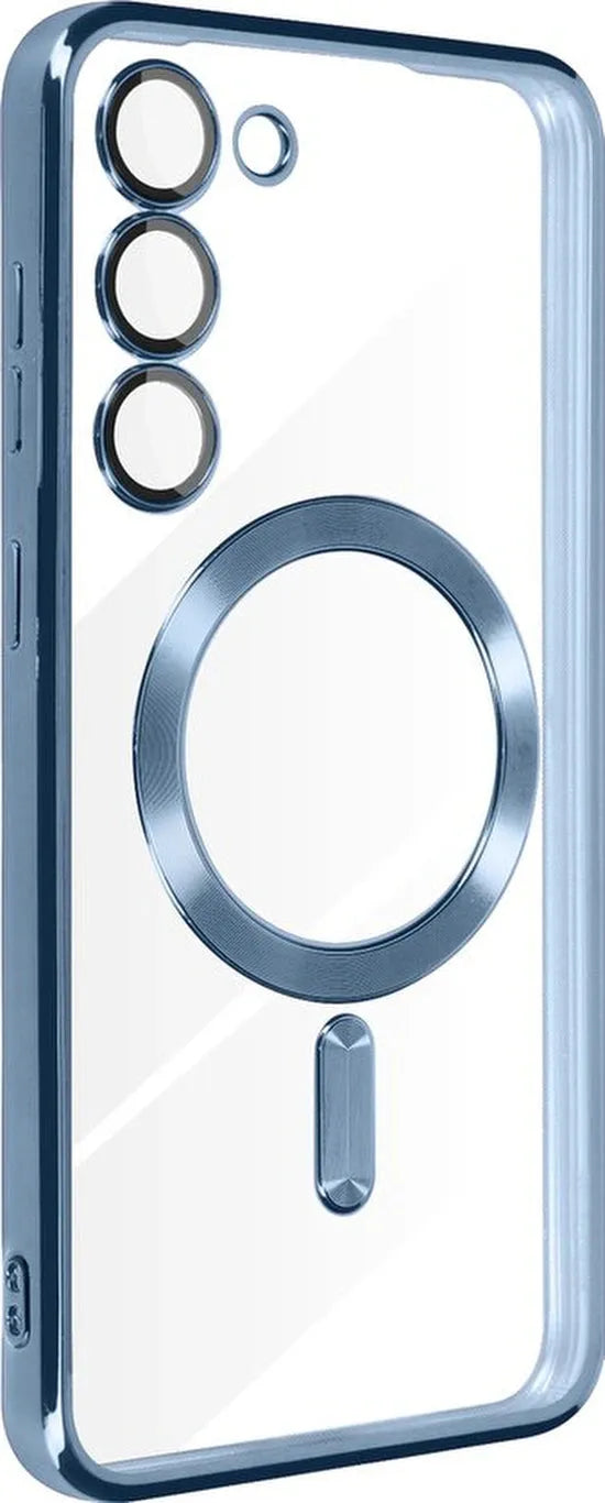 Samsung Galaxy S23 Hoesjes – MagSafe Backcover – Magnetisch – Blauw-Ilumina Benelux