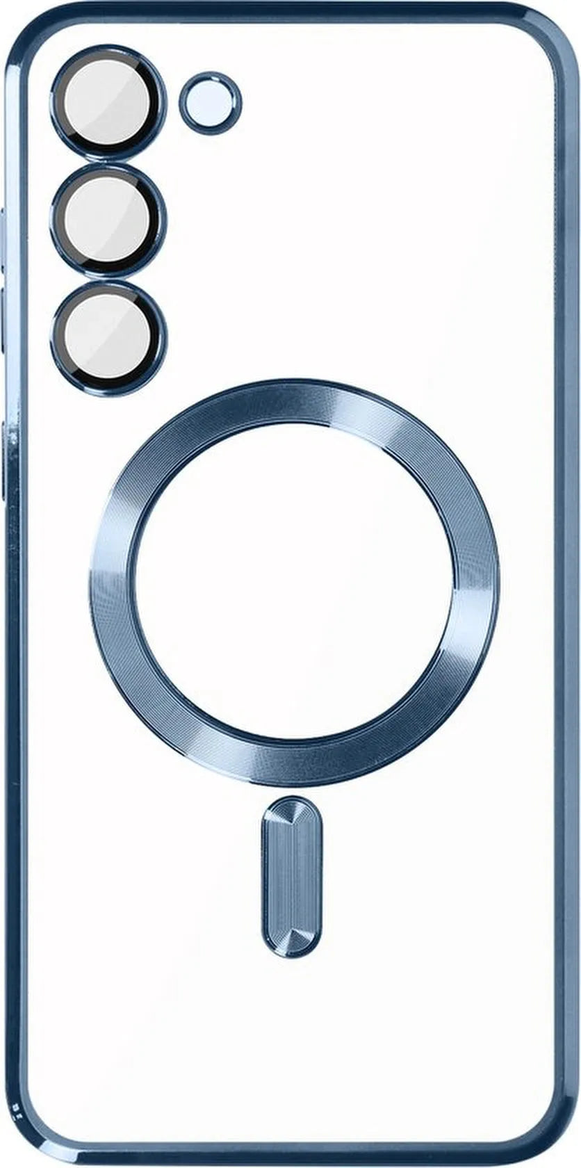 Samsung Galaxy S23 Hoesjes – MagSafe Backcover – Magnetisch – Blauw-Ilumina Benelux