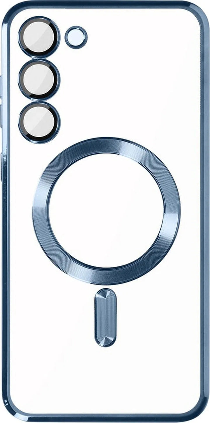 Samsung Galaxy S23 Hoesjes – MagSafe Backcover – Magnetisch – Blauw-Ilumina Benelux