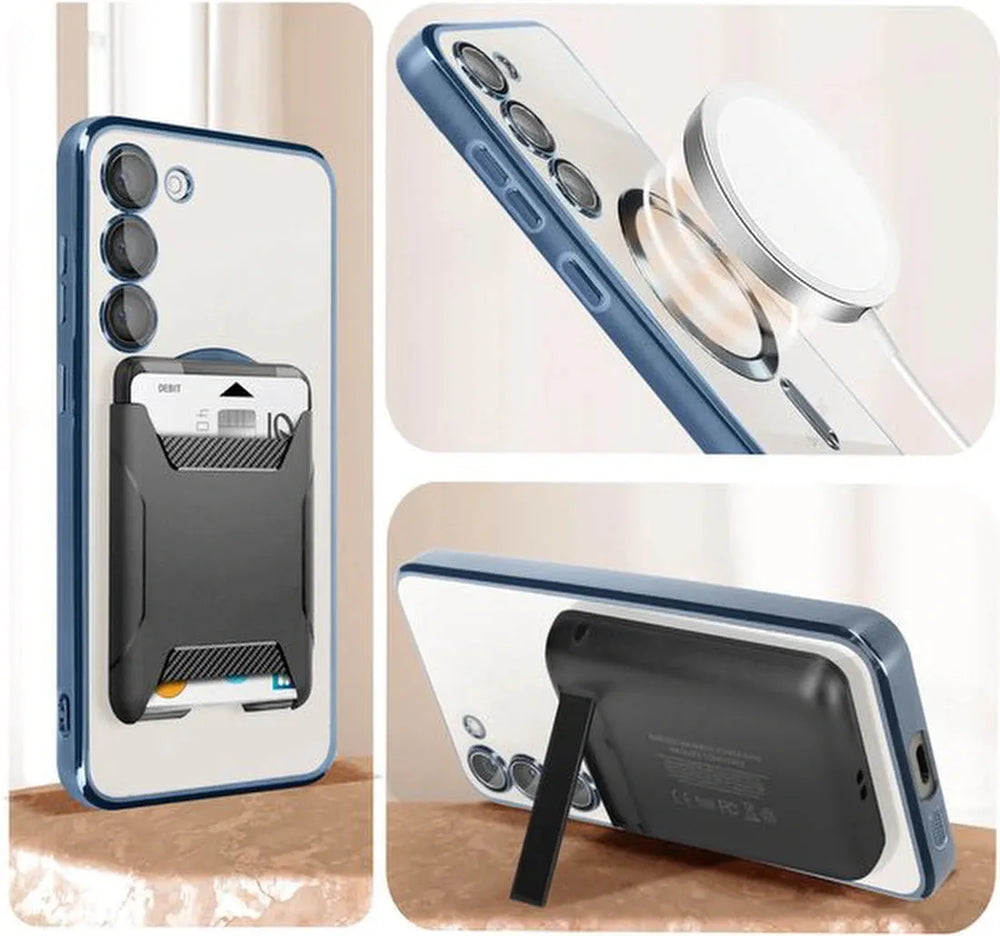 Samsung Galaxy S23 Hoesjes – MagSafe Backcover – Magnetisch – Blauw-Ilumina Benelux