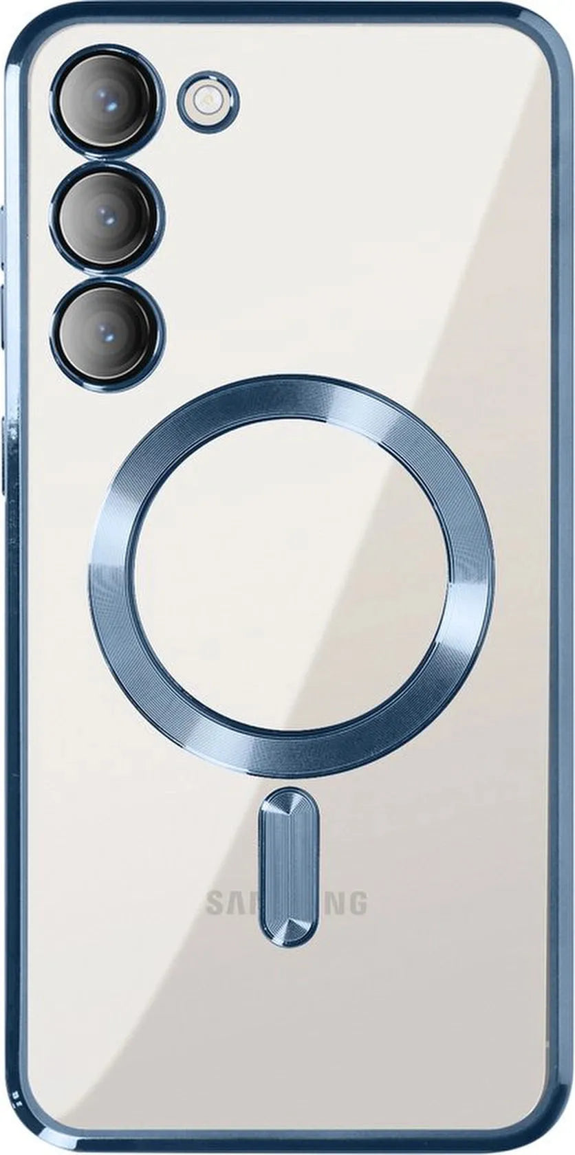Samsung Galaxy S23 Hoesjes – MagSafe Backcover – Magnetisch – Blauw-Ilumina Benelux