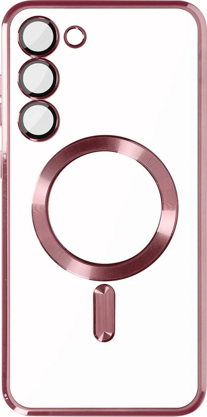 Samsung Galaxy S23 Plus Hoesjes – MagSafe Backcover – Magnetisch – Schokbestendig – Roze-Ilumina Benelux
