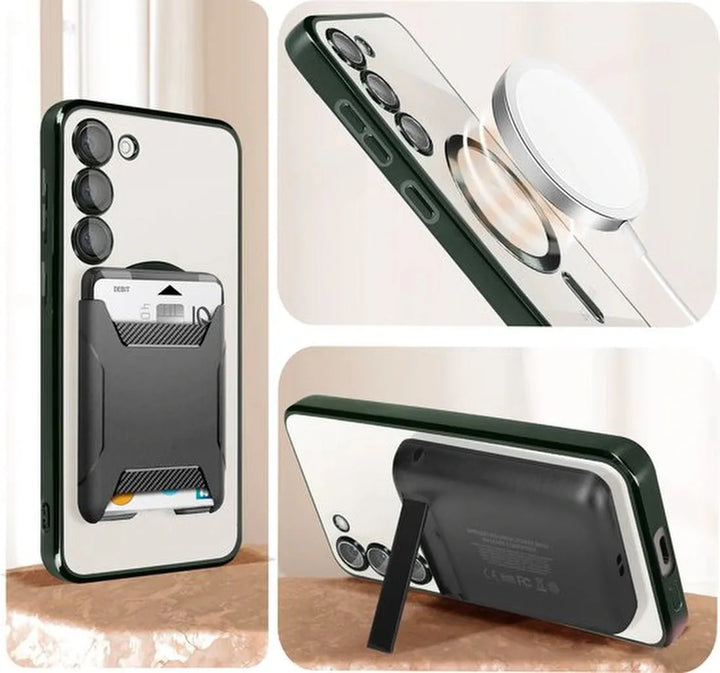 Samsung Galaxy S23 Plus Hoesjes – MagSafe Backcover – Magnetisch – Groen-Ilumina Benelux