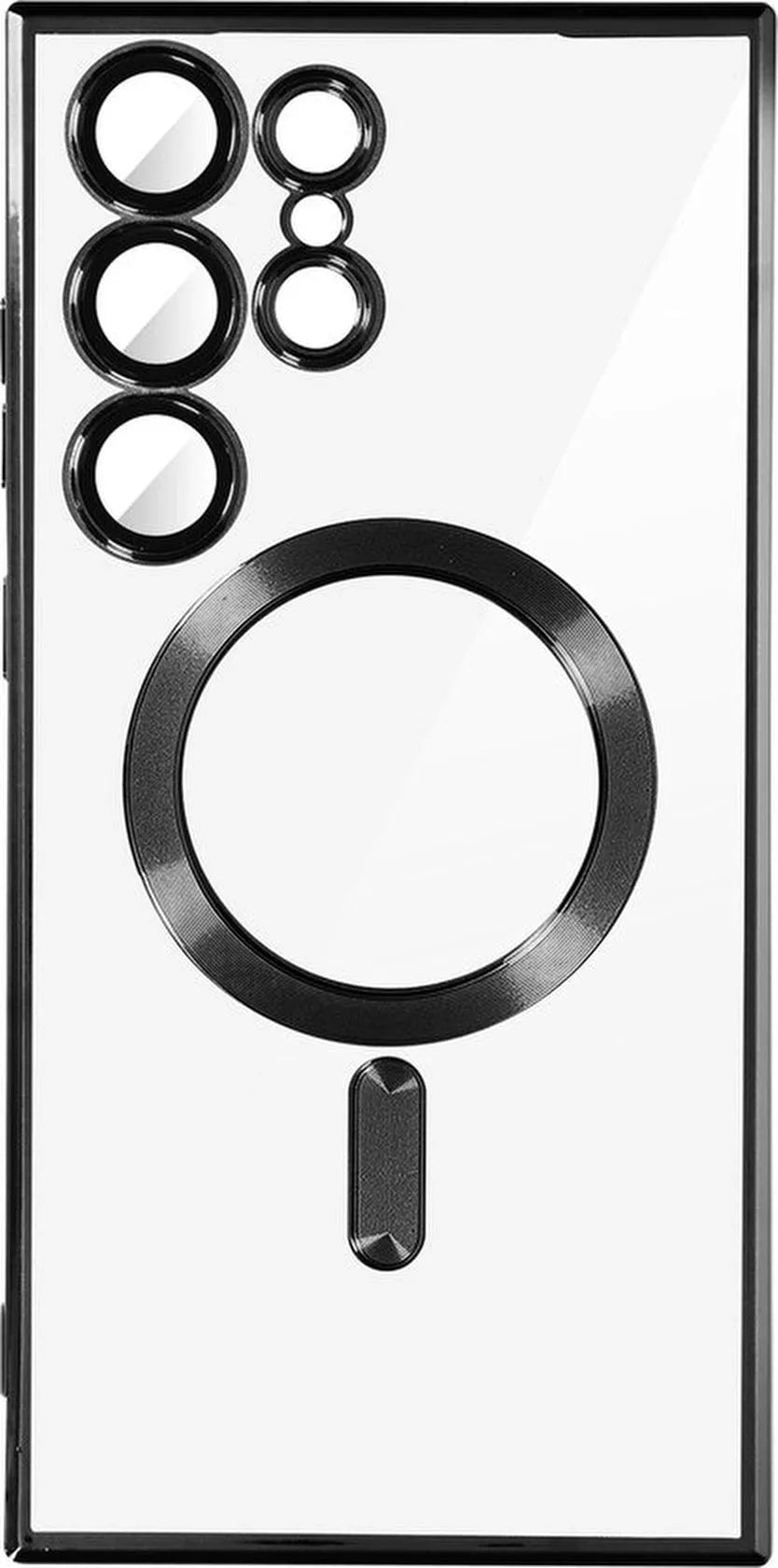 Samsung Galaxy S23 Ultra Hoesjes – MagSafe Backcover – Magnetisch – Schokbestendig – Zwart-Ilumina Benelux