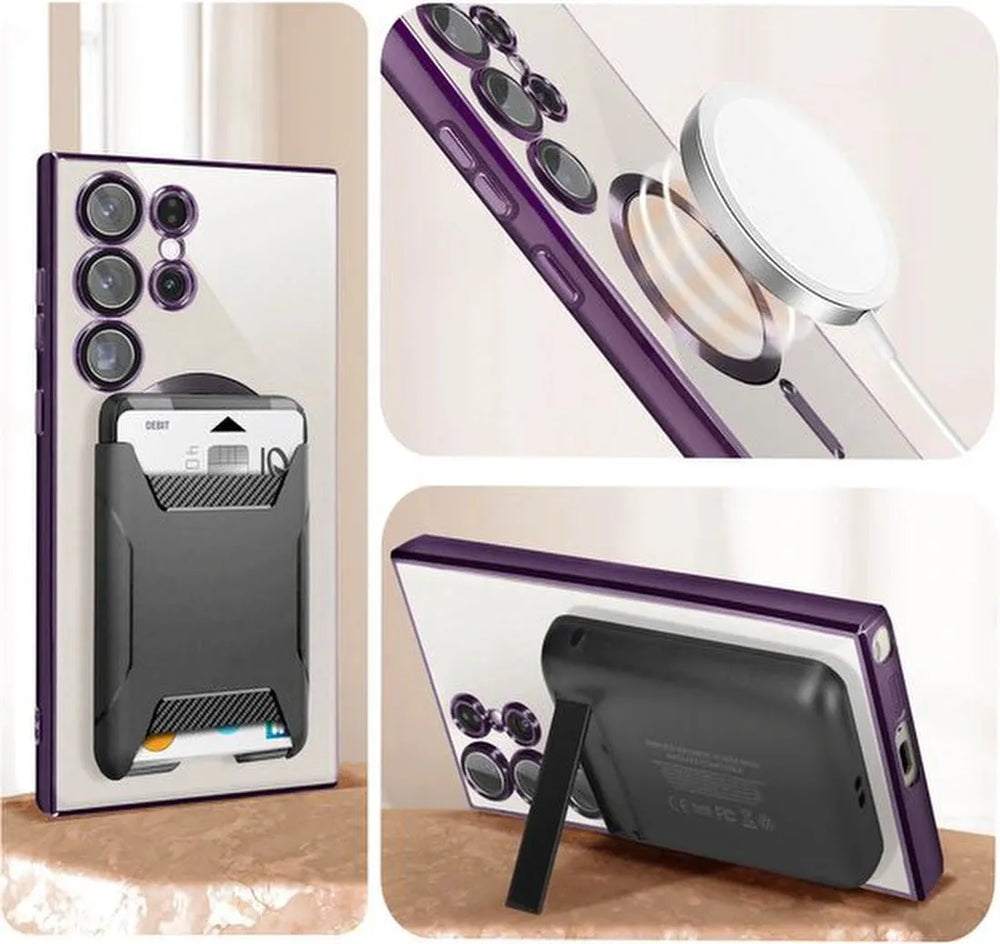 Samsung Galaxy S23 Ultra Hoesjes – MagSafe Backcover – Magnetisch – Paars-Ilumina Benelux