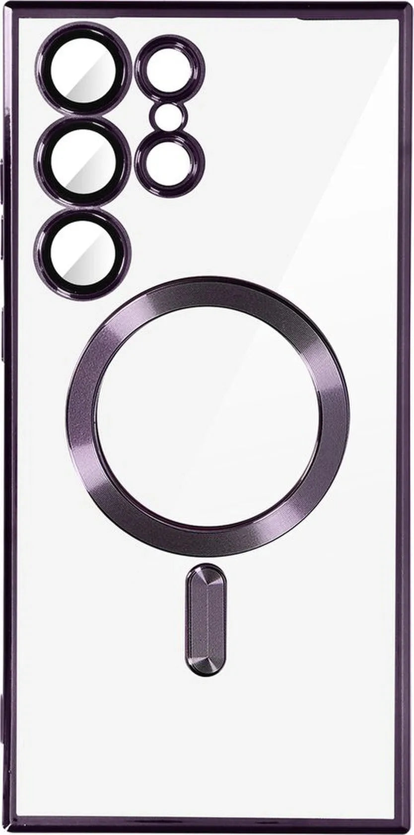 Samsung Galaxy S23 Ultra Hoesjes – MagSafe Backcover – Magnetisch – Paars-Ilumina Benelux