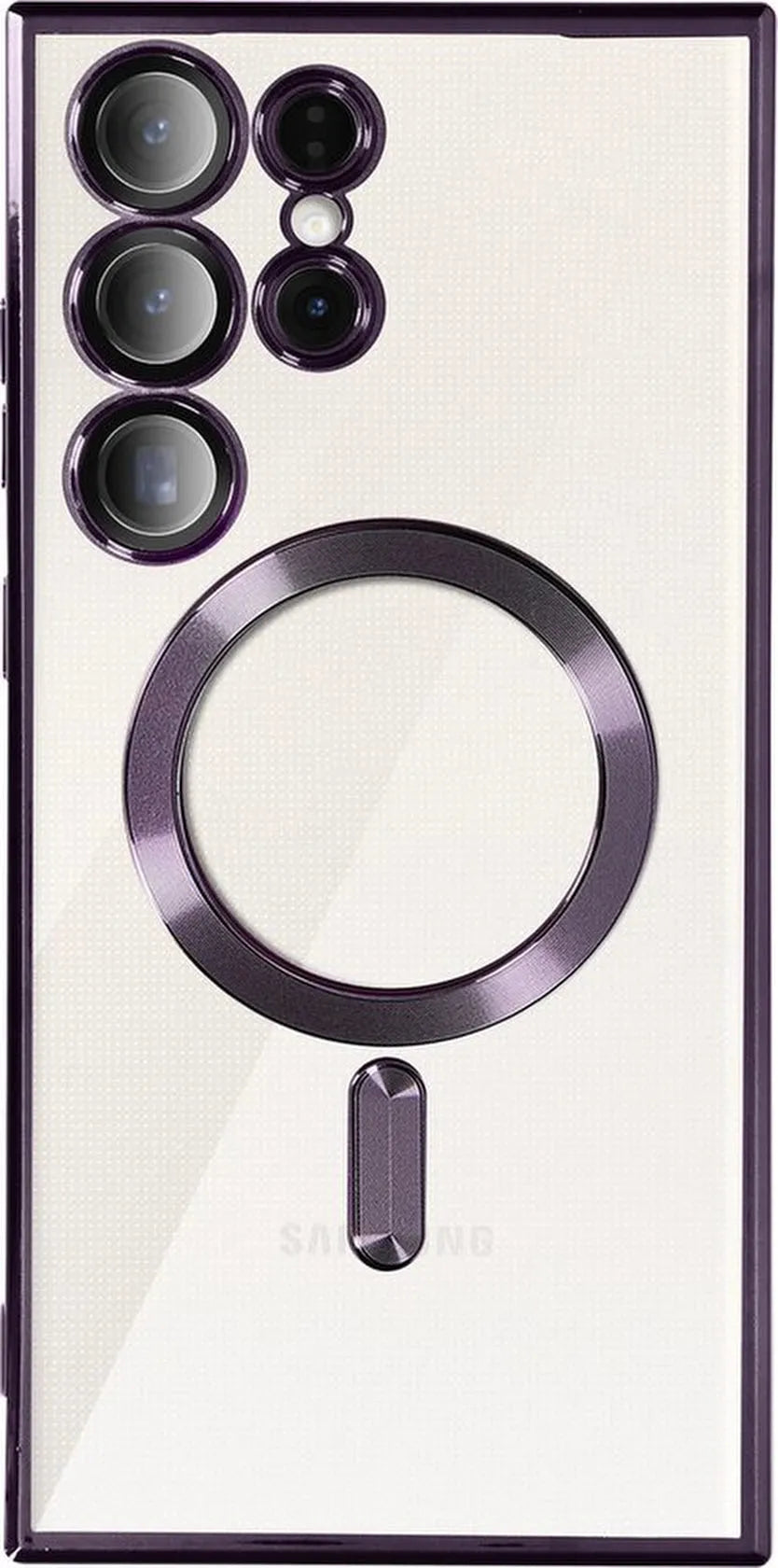 Samsung Galaxy S23 Ultra Hoesjes – MagSafe Backcover – Magnetisch – Paars-Ilumina Benelux