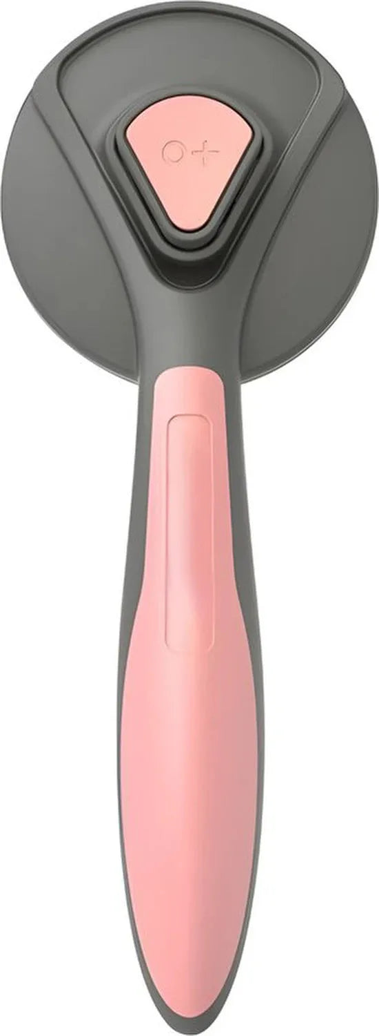 Kattenborstel – Zelfreinigende kattenkam – Massageborstel – 19,3 cm – Roze-Ilumina Benelux