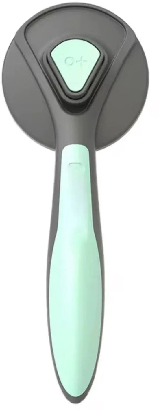 Kattenborstel – Zelfreinigende kattenkam – Massageborstel – 19,3 cm – Groen-Ilumina Benelux