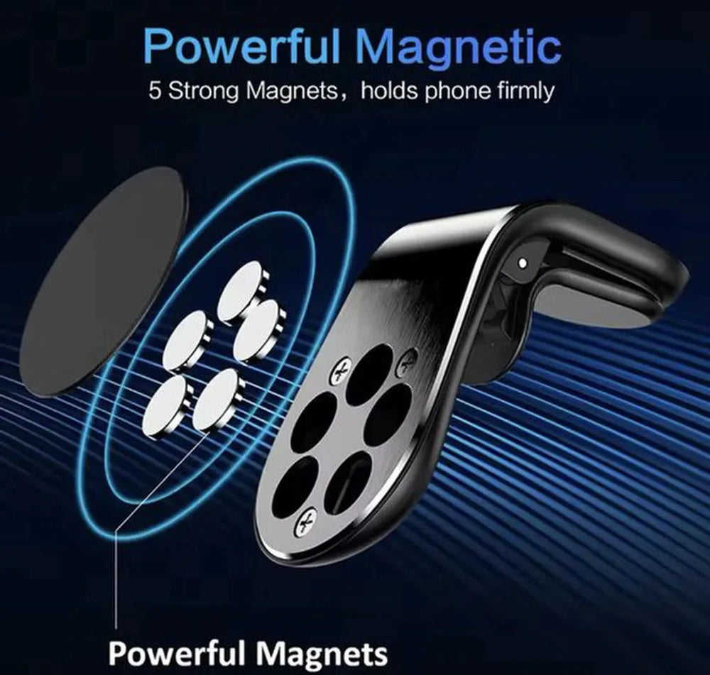 Telefoonhouder auto – Magnetisch Ventilatierooster – Krachtige Magneet – Metalen Plaatje – Paars-Telefoonhouders-Ilumina Benelux