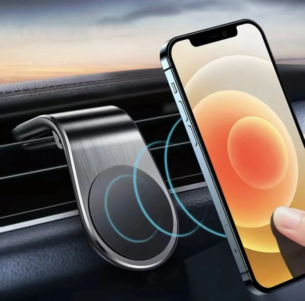 Telefoonhouder auto – Magnetisch Ventilatierooster – Krachtige Magneet – Metalen Plaatje – Paars-Telefoonhouders-Ilumina Benelux