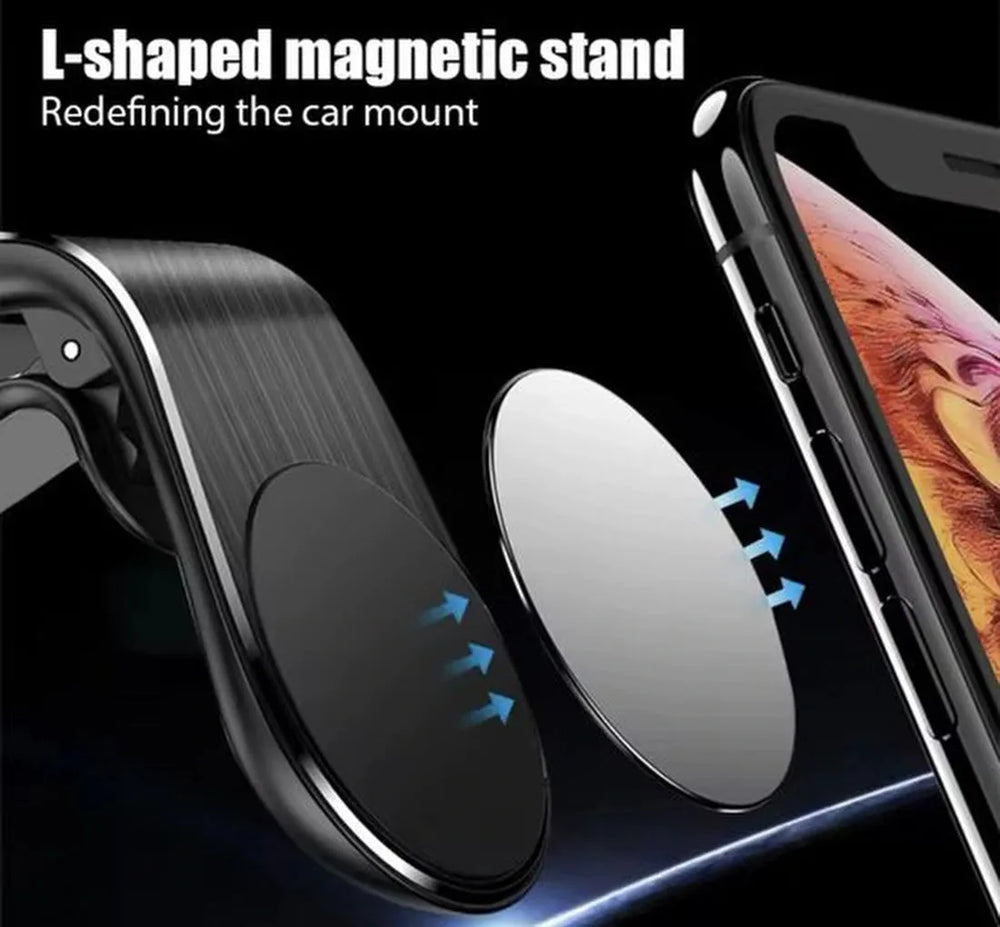Telefoonhouder auto – Magnetisch Ventilatierooster – Krachtige Magneet – Metalen Plaatje – Paars-Telefoonhouders-Ilumina Benelux