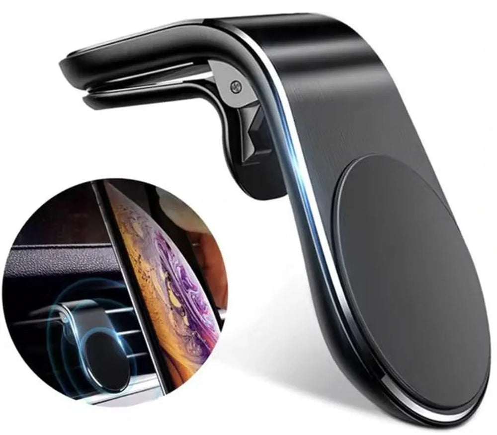 Telefoonhouder auto – Magnetisch Ventilatierooster – Krachtige Magneet – Metalen Plaatje – Paars-Telefoonhouders-Ilumina Benelux