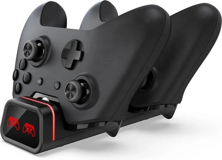 Oplaadstation – Geschikt voor Xbox One/S/X – Dual Controller Dock – LED Indicatie – Zwart-Oplaadstation controllers-Ilumina Benelux