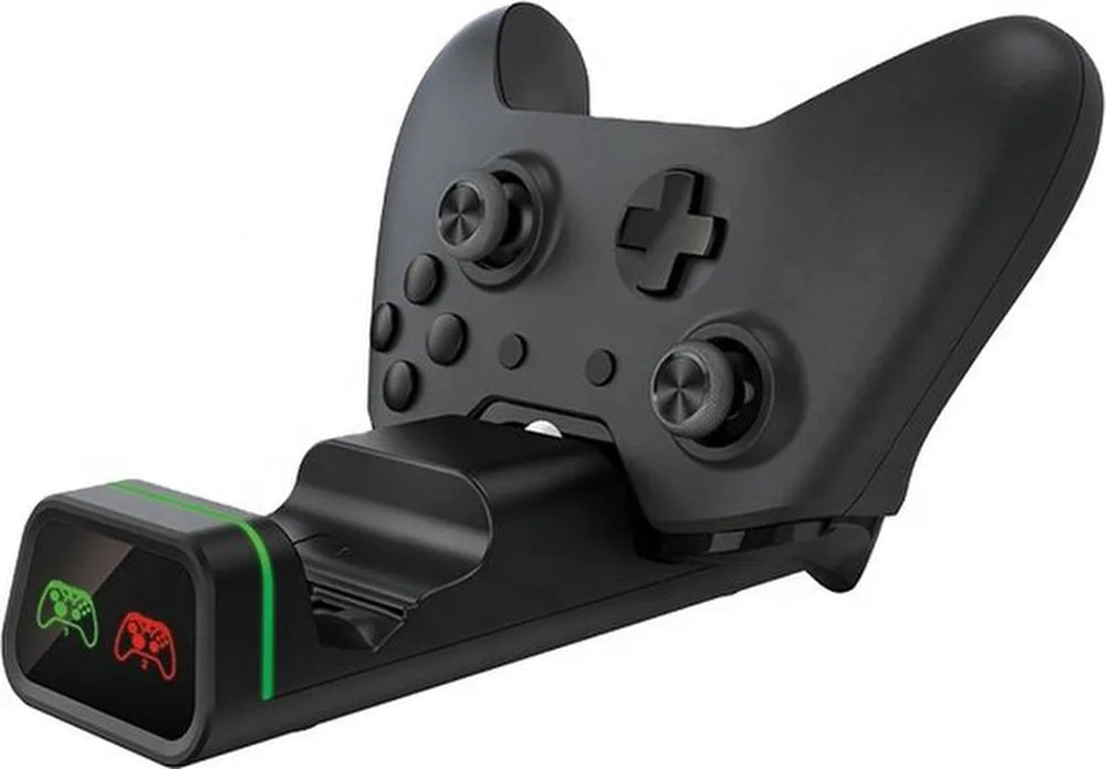 Oplaadstation – Geschikt voor Xbox One/S/X – Dual Controller Dock – LED Indicatie – Zwart-Oplaadstation controllers-Ilumina Benelux