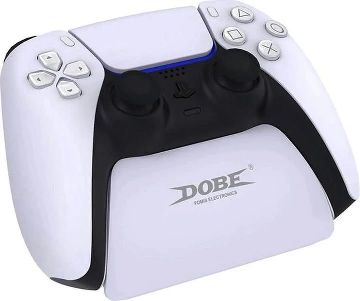Controller Oplader – Geschikt voor PlayStation 5 – Oplaadstation met Houder – Inclusief Oplaadkabel – Wit-Ilumina Benelux