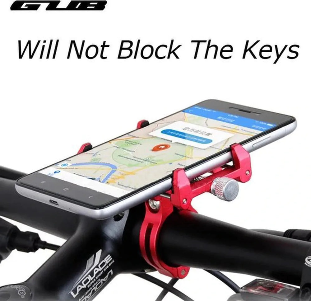 Telefoonhouder fiets – GSM-houder – Geschikt voor e-bike, mountainbike, e-step/scooter – Stevig – Zwart-Ilumina Benelux