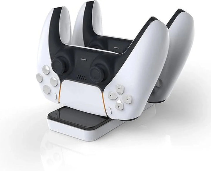 PS5 Oplaadstation – Docking Station voor 2 Controllers – LED Laadindicator – USB Voeding – Zwart-Spelconsolelader-Ilumina Benelux