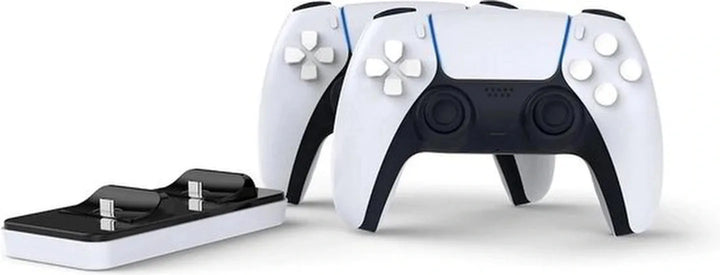 PS5 Oplaadstation – Docking Station voor 2 Controllers – LED Laadindicator – USB Voeding – Zwart-Spelconsolelader-Ilumina Benelux