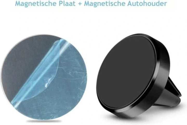 Telefoonhouder auto – Magnetisch – Voor Ventilatierooster – Universeel – Zwart-Telefoonhouders-Ilumina Benelux