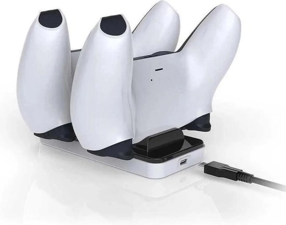 Controller oplaadstation – Geschikt voor PlayStation 5 PS5 – Dobe USB laadstation – Snelladen-Oplaadstation controllers-Ilumina Benelux