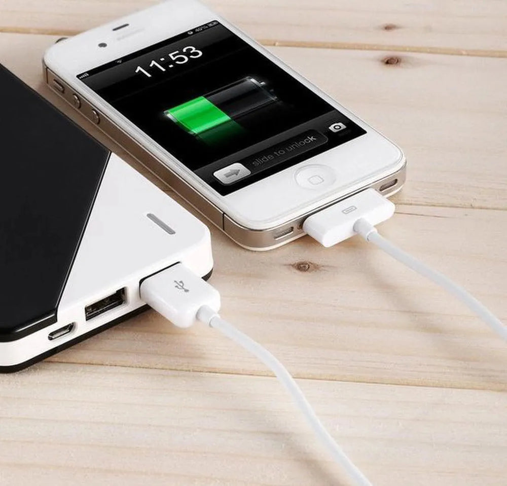 30-Pin USB Oplaadkabel – Geschikt voor iPhone 4/4s & iPad 2/3/4 – 1 Meter – Wit-USB-Kabels-Ilumina Benelux