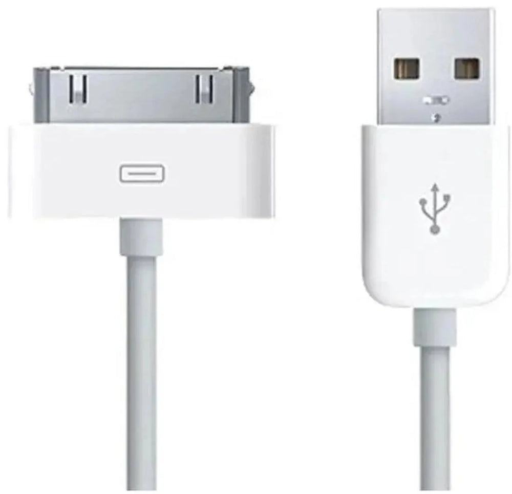 30-Pin USB Oplaadkabel – Geschikt voor iPhone 4/4s & iPad 2/3/4 – 1 Meter – Wit-USB-Kabels-Ilumina Benelux