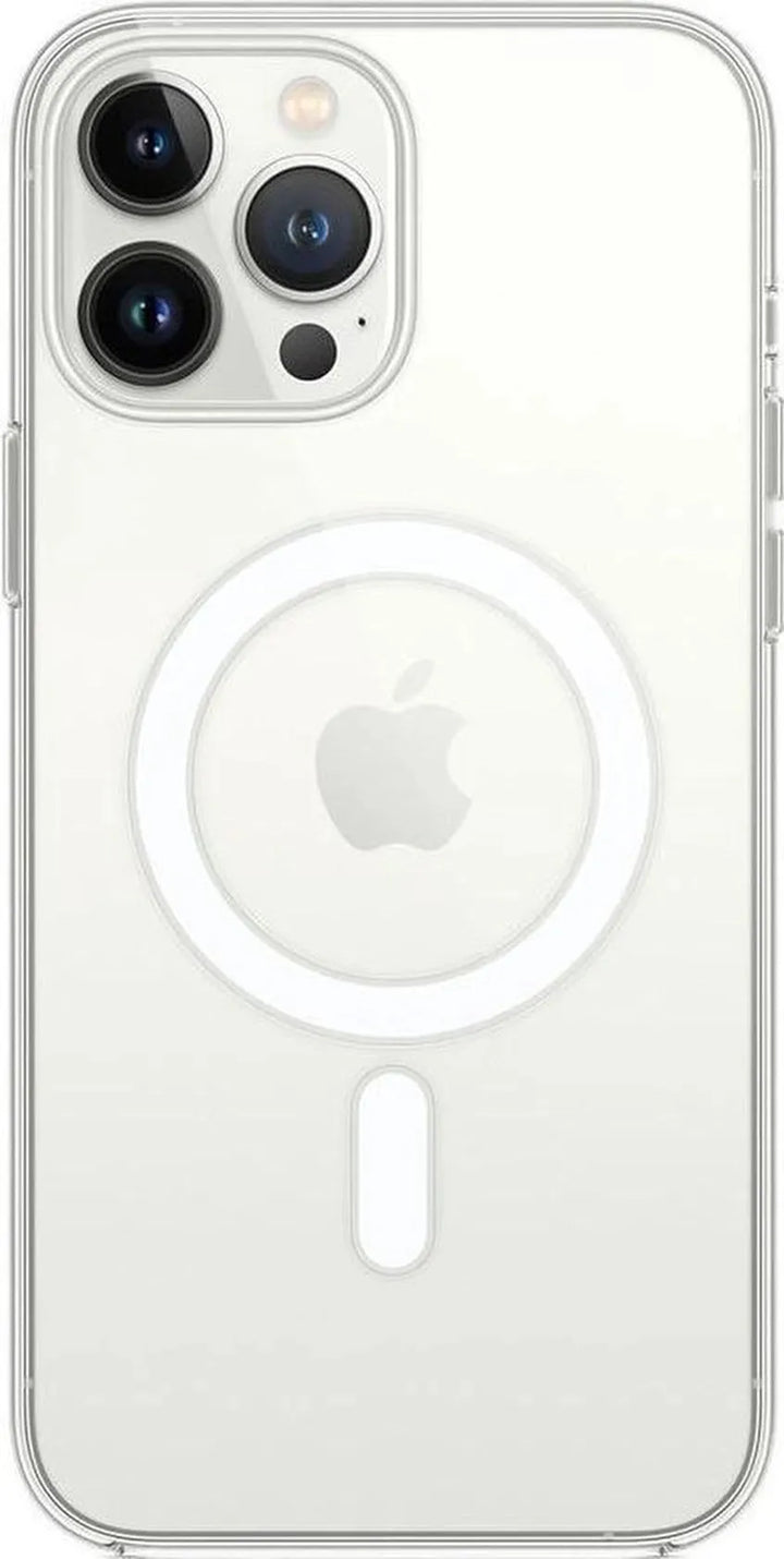 iPhone 13 Pro Max Hoesjes – Ultra Dun TPU Backcover – MagSafe Magnetische Ring – Draadloos Opladen – Transparant-Ilumina Benelux