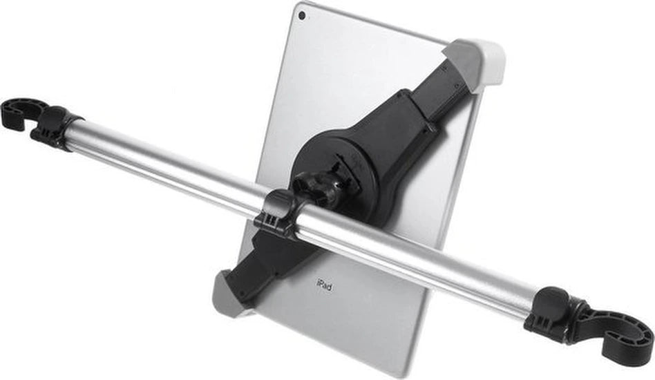 Tablethouder - Universeel - Auto hoofdsteunklem - 360 graden draaibaar - Aluminium - Zwart