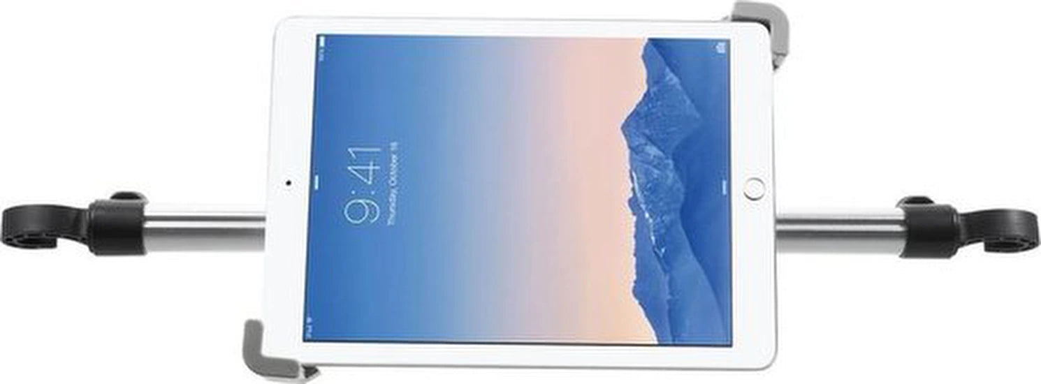 Tablethouder - Universeel - Auto hoofdsteunklem - 360 graden draaibaar - Aluminium - Zwart