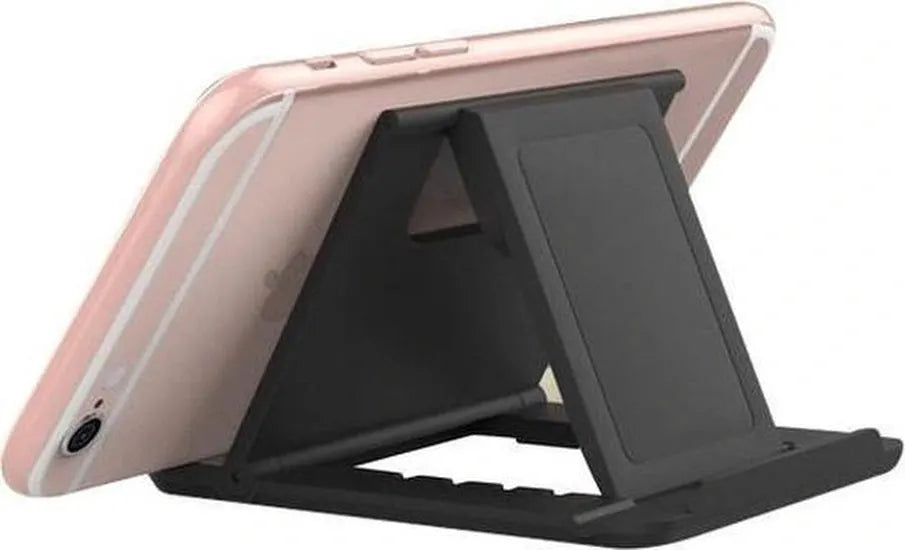 Telefoonhouder – Universeel Vouwbaar – Verstelbaar – Anti-Slip – Zwart-Ilumina Benelux