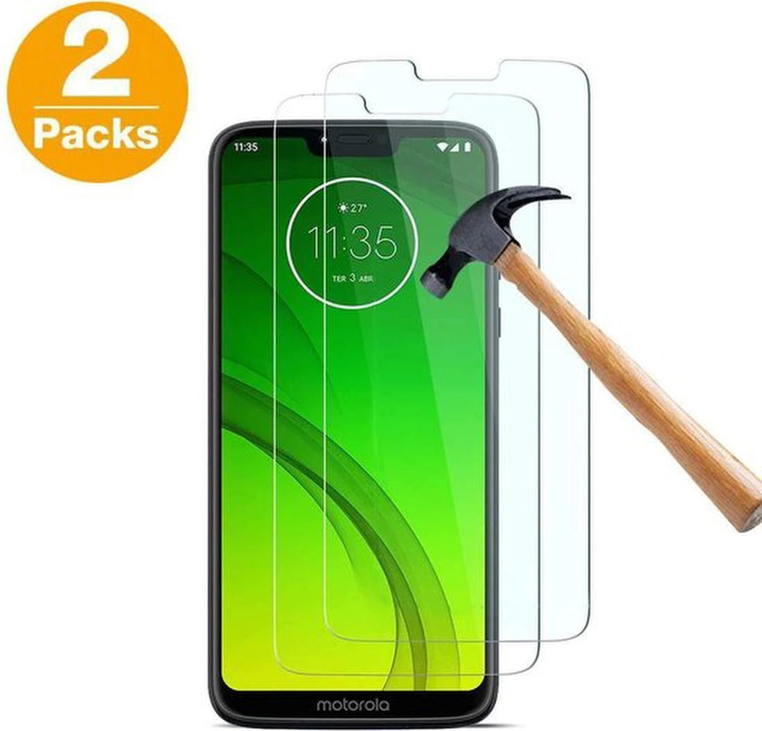 Screenprotector - Geschikt voor Motorola Moto G7 Power Screen Protector [2 - 9H Glas (1-Pack)